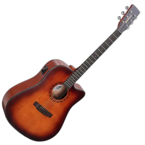 Violão Eletroacústico Aço Waldman DCEX-1141 AMB Amber Folk com Equalizador 4 Bandas e Bag