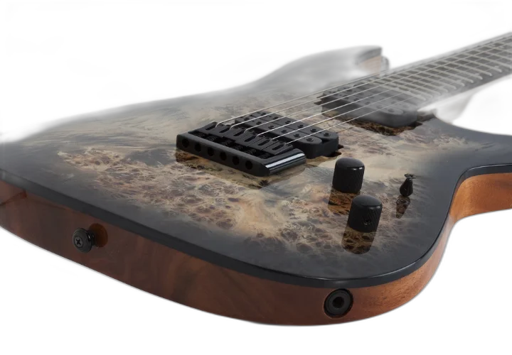 Ponte Schecter Custom Hardtail com string-through
