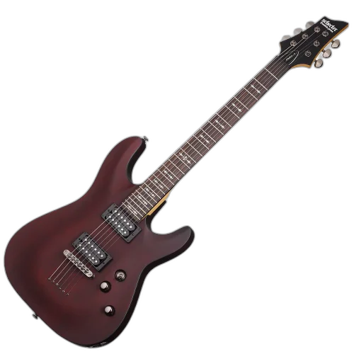 Guitarra Schecter Omen-6 WSN Walnut Satin com Diamond Plus e Tune-O-Matic String-Through 2062