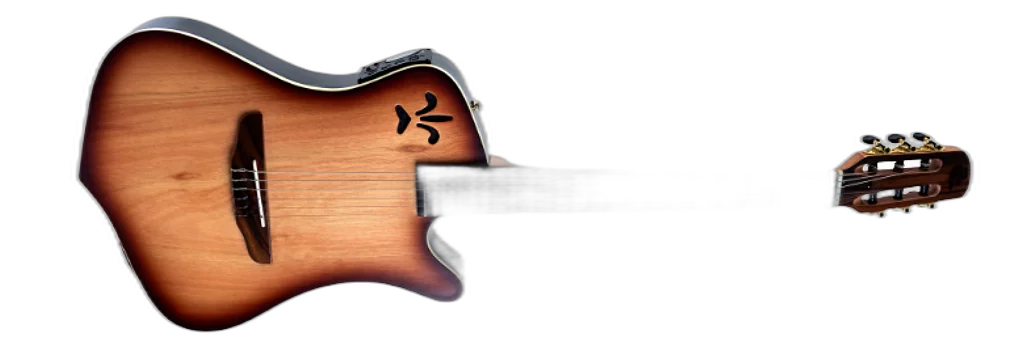 Violão Marquês VN-10NBEQ Super Flat Preto - Eletroacústico com Captação Híbrida - Piezo e Mic