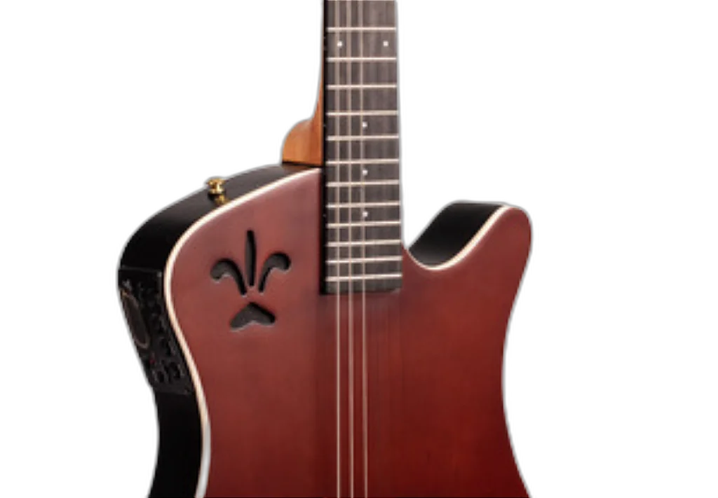 Violão Marquês VN-10 CTSEQ Super Flat Aço Cutaway Eletroacústico Tobacco