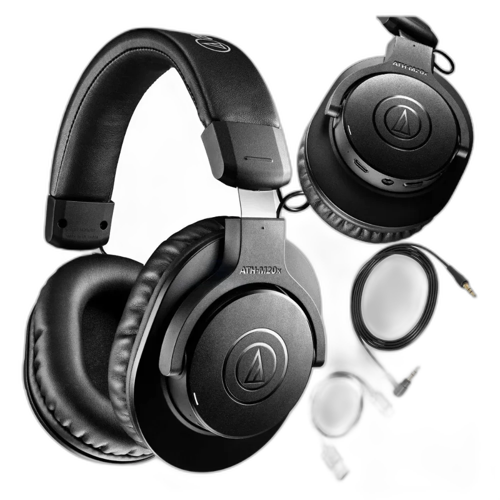 Fone de Ouvido Audio-Technica ATH-M20XBT Bluetooth Sem Fio para Estudio