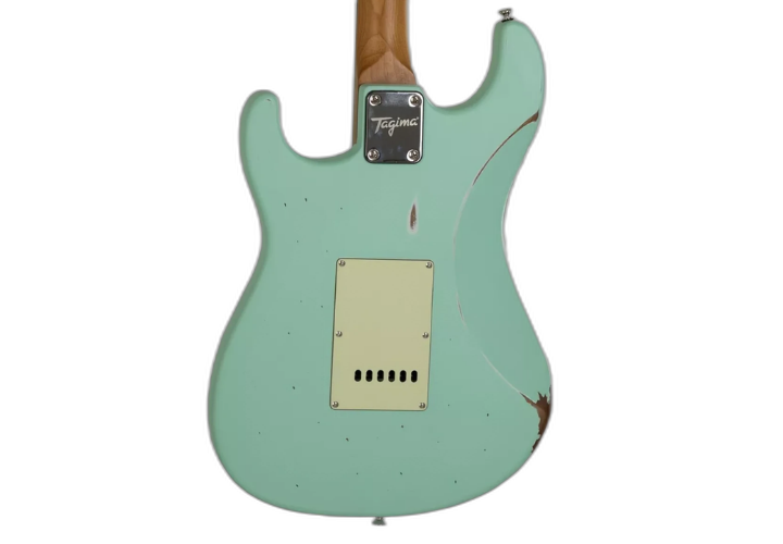 Corpo em Poplar com acabamento Antique Surf Green Relic