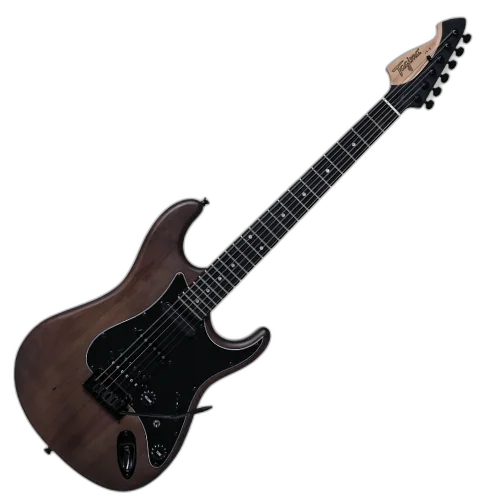 Guitarra Tagima J-3 TB Transparent Brown com Captação HSS  com Mini Humbucker e Ponte Tremolo 2 Pivôs