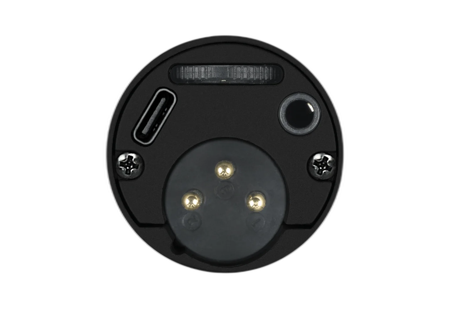 Todos os acessórios inclusos: tripé, cachimbo e os dois cabos (USB e XLR)