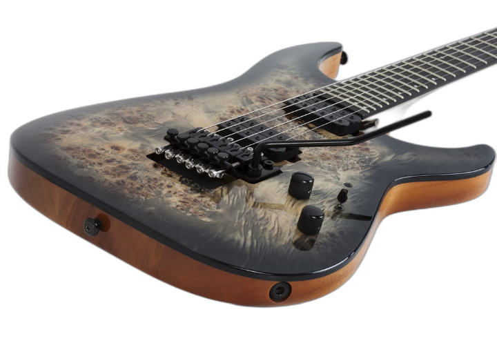 Corpo Mahogany com top Quilted Maple See-Thru Blue Burst