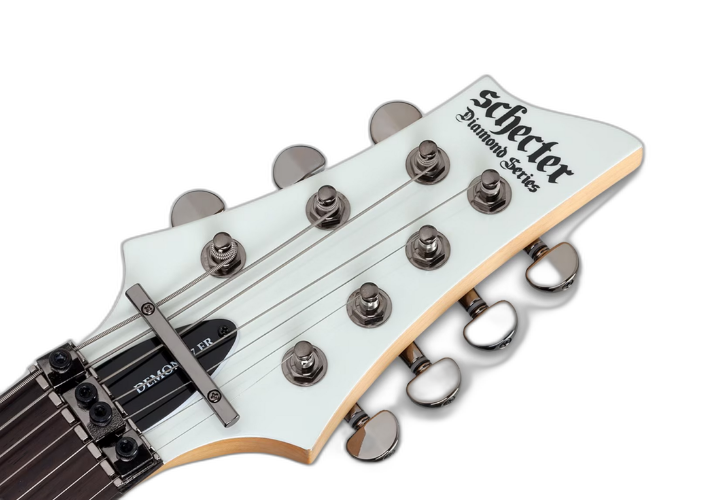 Braço Maple com escala Rosewood e inlays Gothic