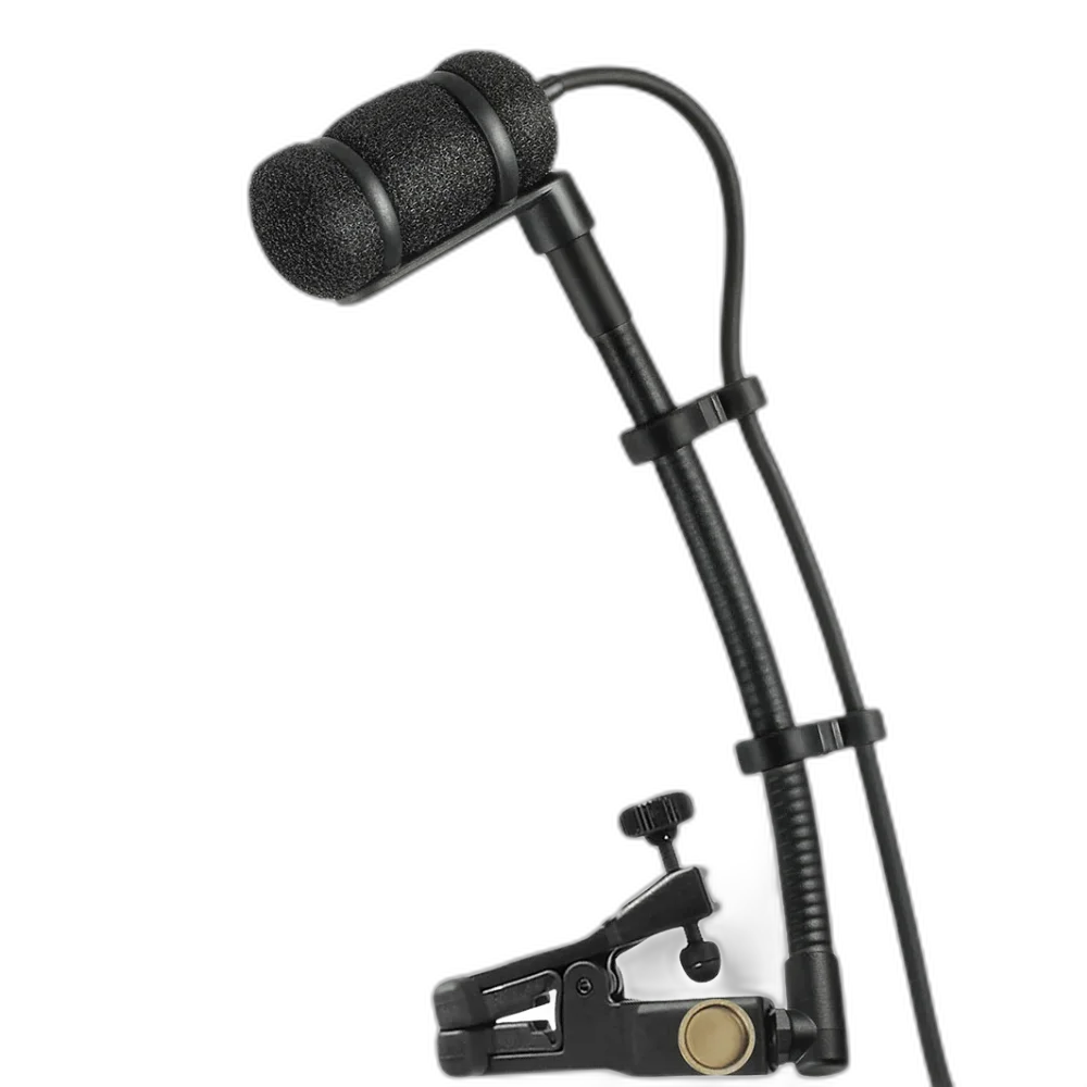 Microfone Audio-Technica ATM350U Condensador Cardioide UniMount para Instrumentos - Sistema Completo de Captação Profissional