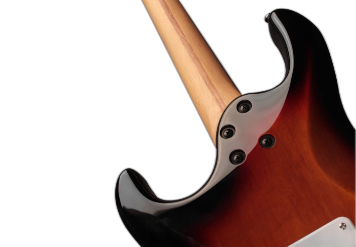 Corpo em Alder com Acabamento 3-Tone Sunburst