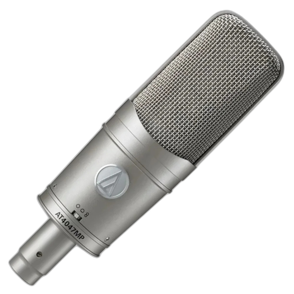 Microfone Audio-Technica AT4047/MP Condensador Multi-Padrão - Omni, Cardióide e Figura-8 para Estúdio com Shock Mount