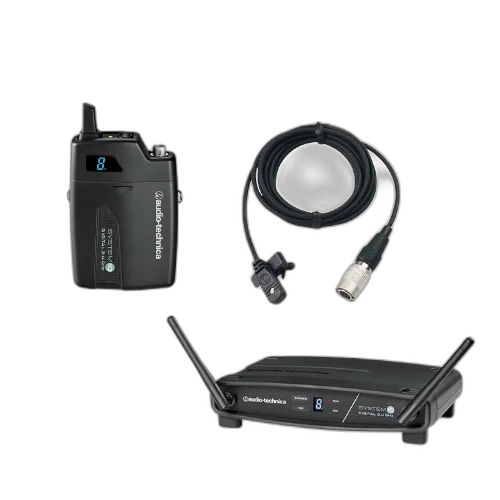 Sistema Wireless Audio-Technica ATW-1101/L UHF com Microfone Lapela - 100 Series