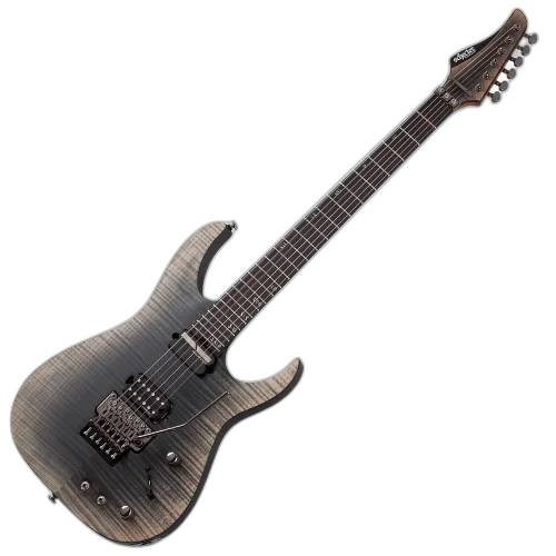 Guitarra Schecter Banshee Mach-6 FR S FOB Fallout Burst com Captadores Lundgren M6, Sustainiac e Ponte Floyd Rose 1411