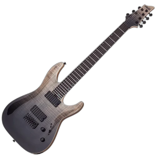 Guitarra Schecter C-7 SLS Elite ANQFB Antique Fade Burst 7 Cordas com Captadores Fishman Fluence e Ponte Floyd Rose