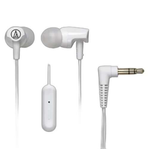 Fone de Ouvido Audio-Technica ATH-CLR100iSWH Branco com Microfone e Controle para Smartphone