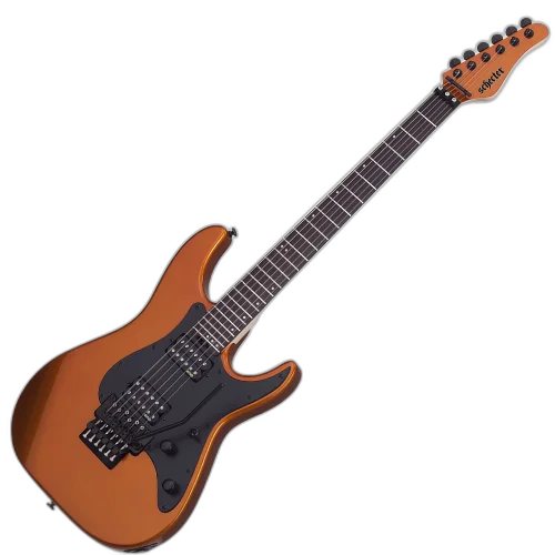 Guitarra Schecter Sun Valley Super Shredder FR LOR Lambo Orange com Captadores EMG Retro Active Hot e Ponte Floyd Rose Hot Rod 1281