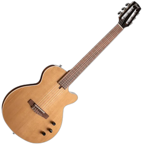 Violão Eletroacústico Cort Sunset Nylectric II NAT Natural Gloss Clássico Nylon com Tampo Spruce e Fishman VTB e Bag