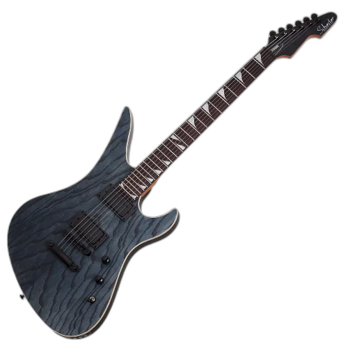 Guitarra Schecter Avenger Standard SHC Charcoal Satin com Captadores Diamond Standard HH e Ponte TonePros TOM 3964