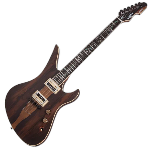 Guitarra Schecter Avenger Exotic ZIR Ziricote com Captadores Schecter USA Pasadena Plus e Pasadena Classic e Ponte TonePros Tune-O-Matic 581