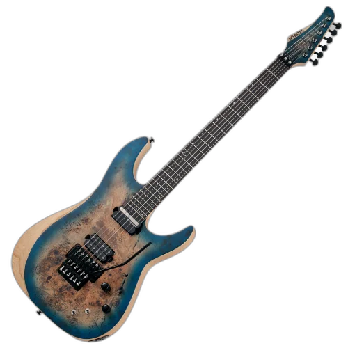 Guitarra Schecter Reaper-6 FR S SSKYB Satin Sky Burst com Captadores Schecter Diamond Decimator HH e Ponte Floyd Rose Special 'Hot Rod' Locking Tremolo 1507