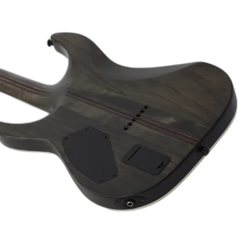 Guitarra Schecter C-1 SLS Elite Evil Twin SBK Satin Black com Captadores Fishman Fluence Modern e Ponte Hipshot Hardtail 1347