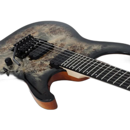 Guitarra Schecter C-6 Pro FR CB Charcoal Burst com Captadores Schecter Diamond Decimator HH e Ponte Floyd Rose 1000 Series 3634