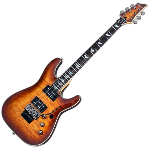 Guitarra Schecter Omen Extreme-6 FR VSB Vintage Sunburst com Captadores Schecter Diamond Plus HH e Ponte Floyd Rose Special 2029
