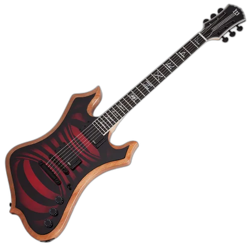 Guitarra Schecter Wylde Audio Nomad RedRum Vortex com Captadores EMG 81/85 e Ponte TonePros 4536
