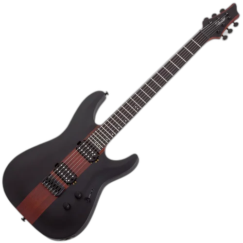 Guitarra Schecter C-1 Rob Scallon SDR Satin Dark Roast com Captadores Schecter Rob Scallon Signature HSS e Ponte Hipshot Hardtail 901