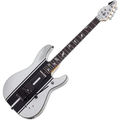 Guitarra Schecter DJ Ashba SWHT Satin White com Captadores Sustainiac/EMG 81 e Ponte Floyd Rose 1500 279
