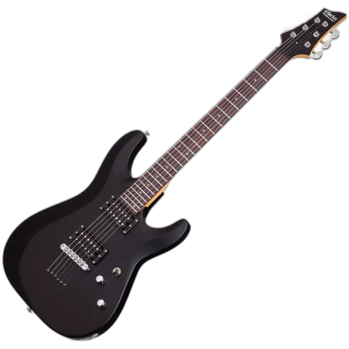 Guitarra Schecter C-6 Deluxe SB Satin Black com Captadores Schecter Diamond Plus HH e Ponte Tune-O-Matic 430