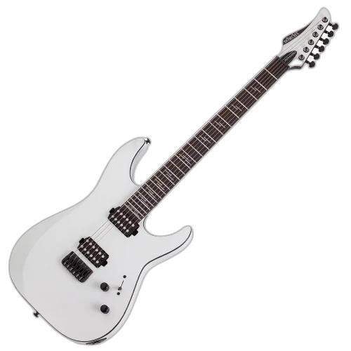 Guitarra Schecter Reaper-6 Custom GW Gloss White com Captadores Schecter USA Pasadena HSS e Ponte Floyd Rose 1500 2178