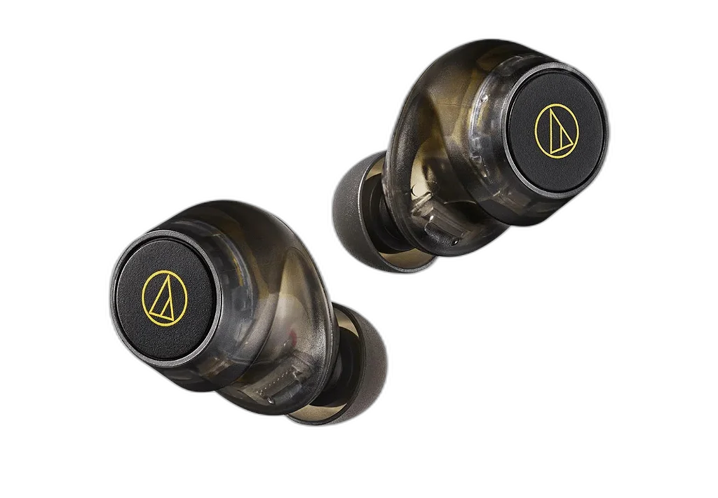 Fone de Ouvido Audio-Technica ATH-CKS30TW+ TBK True Wireless ANC Graves Solid Bass até 20h Transparent Black