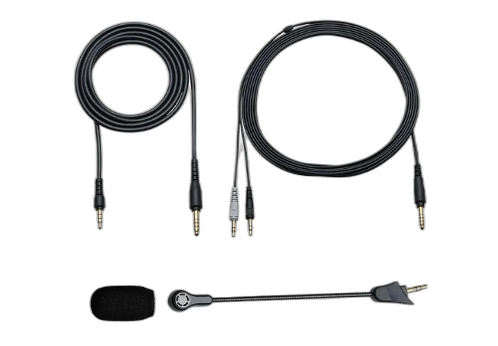 Controles de volume e mudo integrados no earcup esquerdo