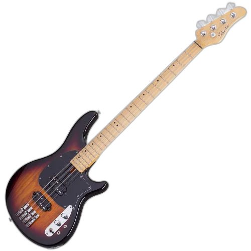 Contrabaixo Schecter CV-4 3-Tone Sunburst com Captadores Schecter Diamond J-Bucker e Ponte Schecter Custom Bass 2491