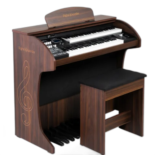 Órgão Digital Acordes Classic Marrom com Teclados Waterfall e 128 Timbres GM