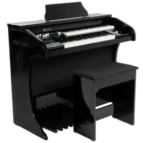 Órgão Digital Acordes AC400 Preto com Teclados Waterfall e 128 Timbres GM