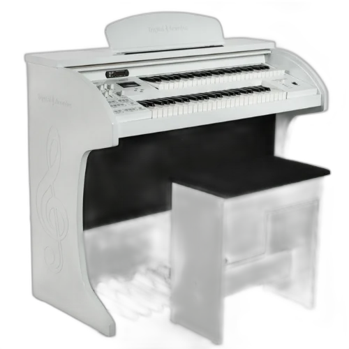 Órgão Digital Acordes Classic Branco com Teclados Waterfall e 128 Timbres GM