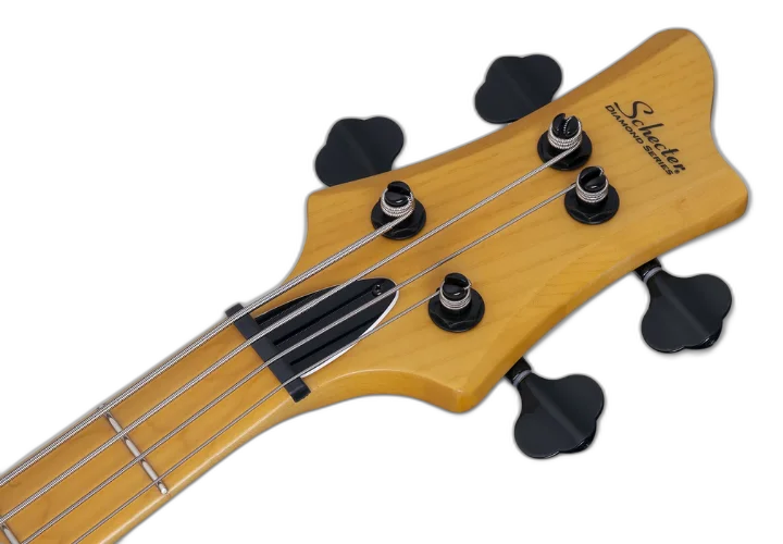 Contrabaixo Schecter Riot-4 Session ANS Aged Natural Satin com Captadores EMG 35HZ e Ponte Schecter Custom Bass String-Thru 2852