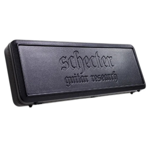 Case Schecter SGR-1C C-Shape Hardcase Black com Interior Black e Compartimentos Internos 1620