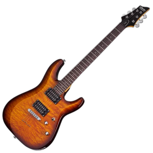 Guitarra Schecter C-6 Plus VSB Vintage Sunburst com Captadores Schecter Diamond Plus e Ponte Tune-O-Matic 444