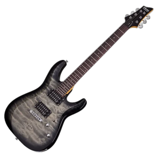 Guitarra Schecter C-6 Plus CB Charcoal Burst com Captadores Schecter Diamond Plus e Ponte Tune-O-Matic 446