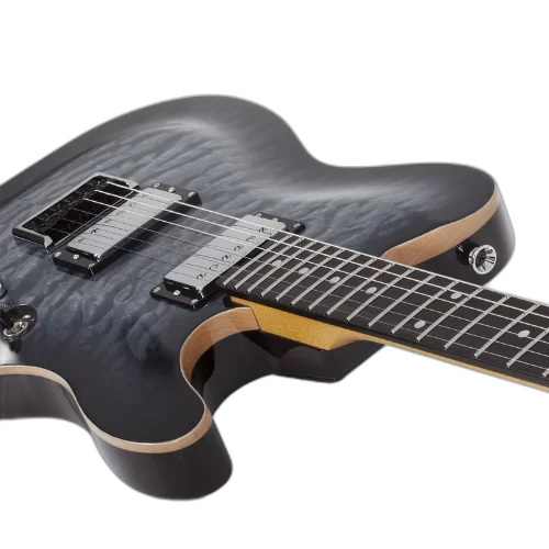 Guitarra Schecter PT Classic TBB Transparent Black Burst com Captadores Schecter USA Pasadena Plus e Pasadena Classic e Ponte Tune-O-Matic 7323