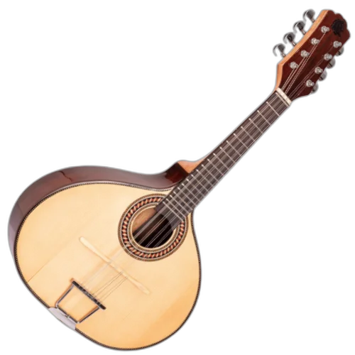 Bandolim Eletroacústico Marquês Musical BND-186NTEL Natural Brilho Maciço com Tampo Pinho Alemão Maciço e Captador Passivo Cap-06