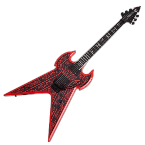 Guitarra Schecter Wylde Audio Blood Eagle RD Red com Captadores EMG 81/85 e Ponte Tune-O-Matic 4580