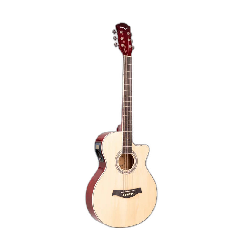 Violão Eletroacústico Marquês VA-205NTEQ Cutaway Natural Brilho Aço com LC-5