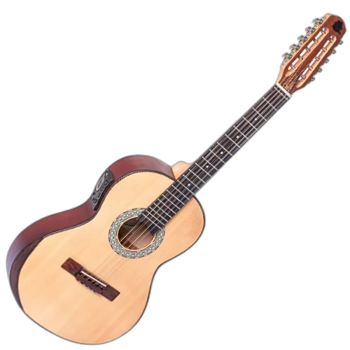 Viola Clássica Eletroacústica Marquês VIL217 NS EQ Clássica Natural Fosco com MET-A08