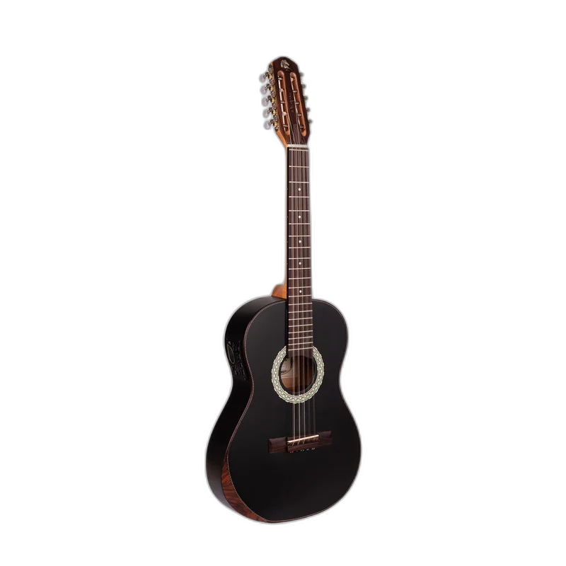 Viola Clássica Eletroacústica Marquês VIL217 BKS EQ Clássica Black Fosco com MET-A08