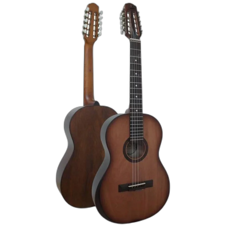Viola Clássica Eletroacústica Marquês VIL217 CTS EQ Clássica Castanho Fosco com MET-A08