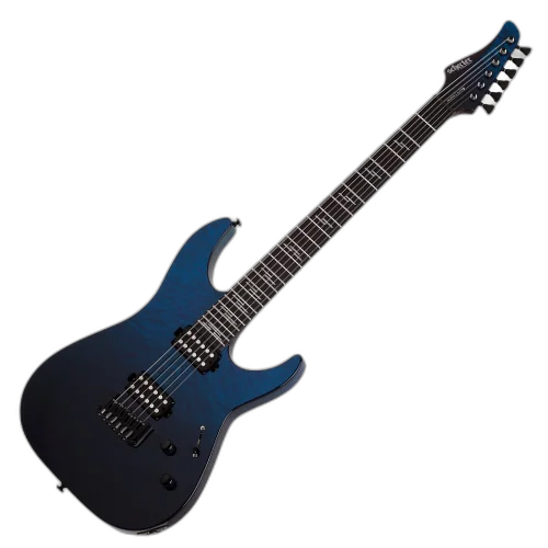 Guitarra Schecter Reaper 6 Elite DOB Deep Ocean Blue com Captadores EMG 81TW/89R e Ponte Hipshot Hardtail 2186