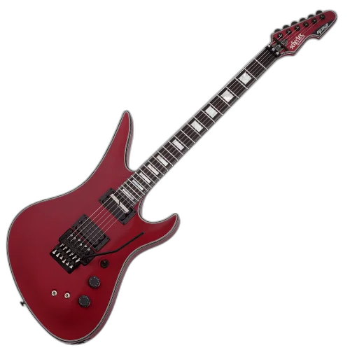 Guitarra Schecter Avenger FR-S SCAR Satin Candy Apple Red com Captadores Sustainiac e Schecter USA Apocalypse-VI e Ponte Floyd Rose 1500 579